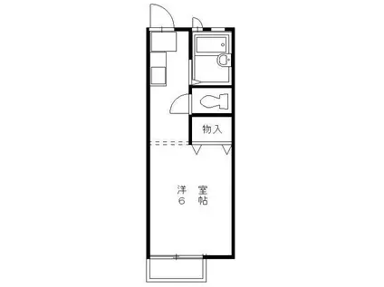 KAVOハウス(1K/1階)の間取り写真