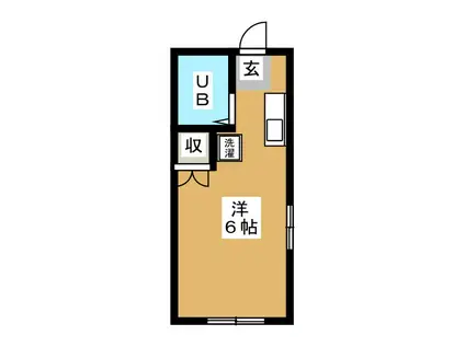メゾン大多和(ワンルーム/2階)の間取り写真