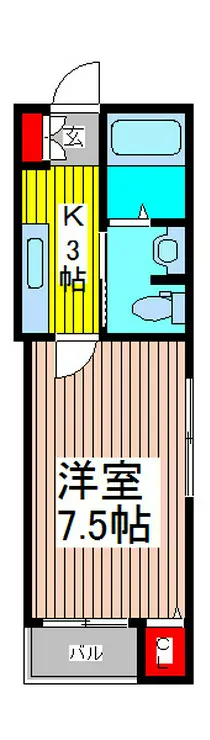 駅前通りハイツ 1階階 間取り