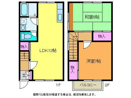メゾンセントポーリア(2LDK/1階)の間取り写真