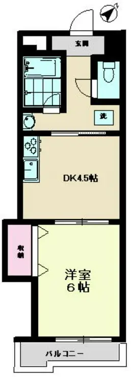 ヴィラ仙川 2階階 間取り