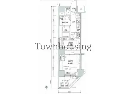 ルフレプレミアム押上ノルド(2K/10階)の間取り写真