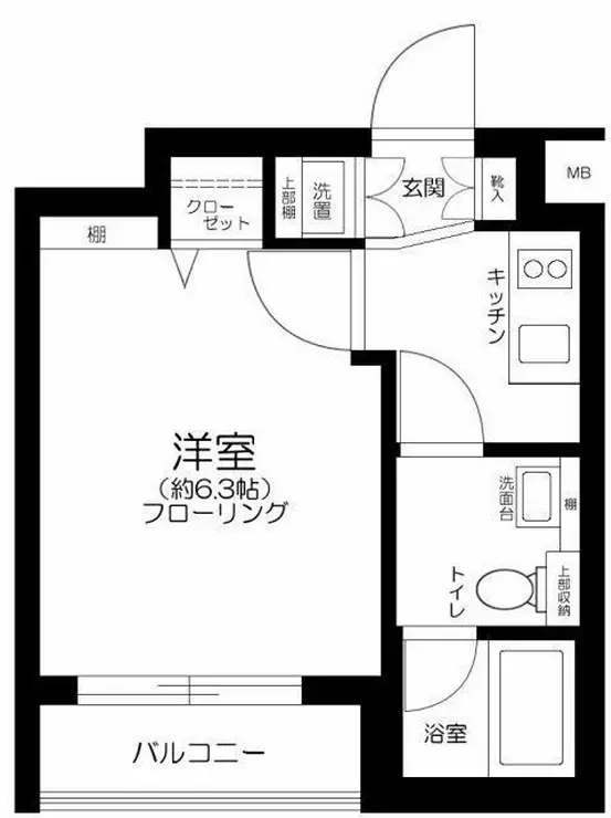 プレール・ドゥーク月島 3階階 間取り