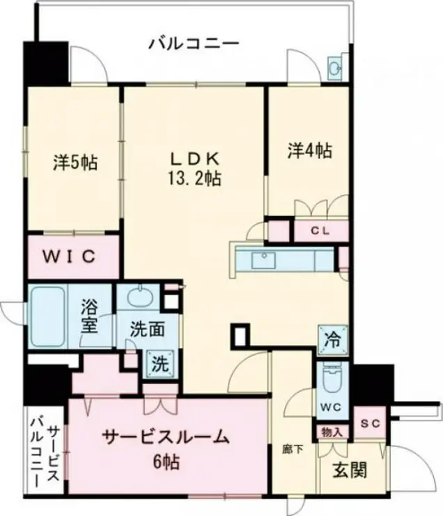 エクセレントシティ立川 THE GRAN 10階階 間取り