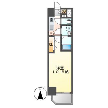 CRESTTAPP金山(1K/2階)の間取り写真