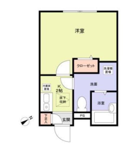 LA SUA CASA.M(1K/1階)の間取り写真