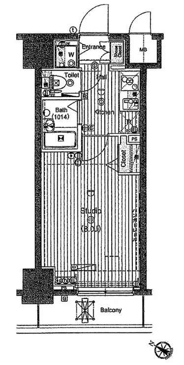 グランド・ガーラ横濱万世町 9階階 間取り
