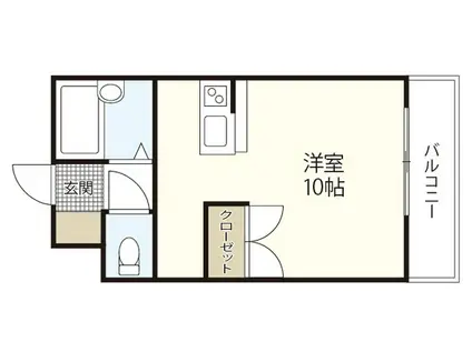まさもとハウス(ワンルーム/1階)の間取り写真
