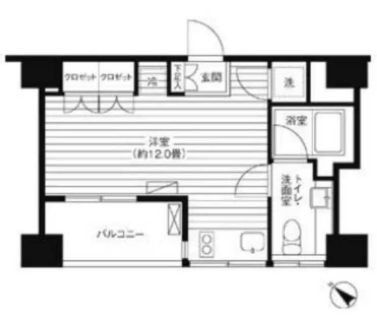 Ti-HIGASHIAZABU 8階階 間取り
