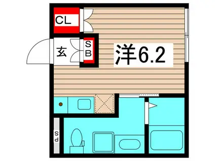 COCO新小岩(ワンルーム/1階)の間取り写真