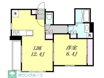 LE SERENO ルセレーノ(1LDK/1階)の間取り写真