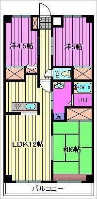 エトワールテラ(3LDK/3階)の間取り写真