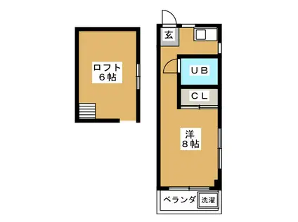 モリトビル(ワンルーム/3階)の間取り写真