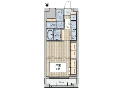 SPICA(1K/4階)の間取り写真