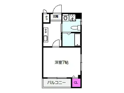 T`S CLUB参番館(1K/4階)の間取り写真