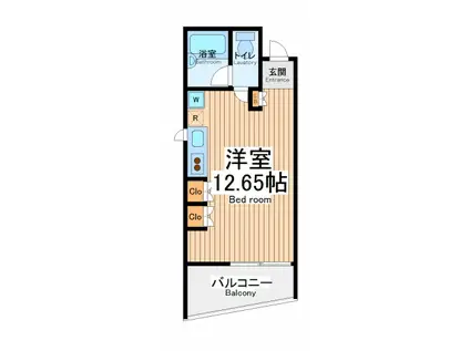 ラフィーノタマガワ(ワンルーム/1階)の間取り写真