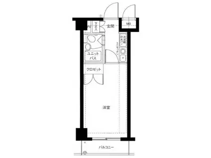 カテリーナ大森(1K/5階)の間取り写真