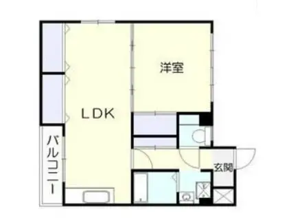 戎フルール谷九(1LDK/2階)の間取り写真
