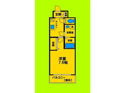 エクセレント キシベ(1K/9階)の間取り写真