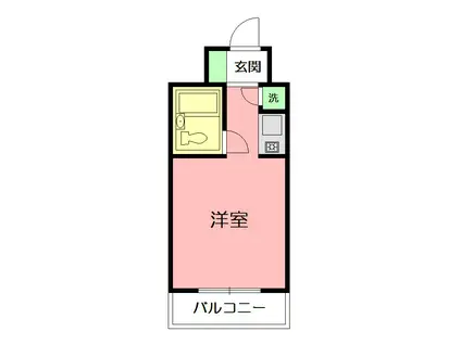 クリオ平塚参番館(1K/4階)の間取り写真