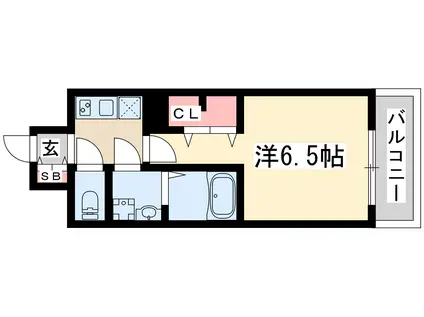 エスレジデンス新大阪リッシュ(1K/14階)の間取り写真