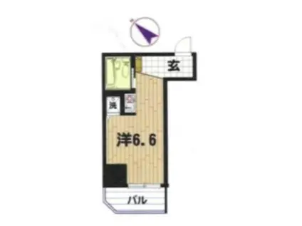 TRUST VALUE 不動前(ワンルーム/3階)の間取り写真