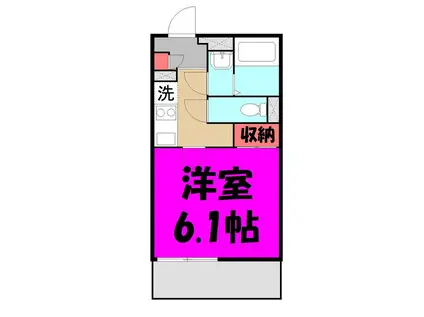 東武伊勢崎線 新田駅(埼玉) 徒歩8分 3階建 築13年(1K/2階)の間取り写真