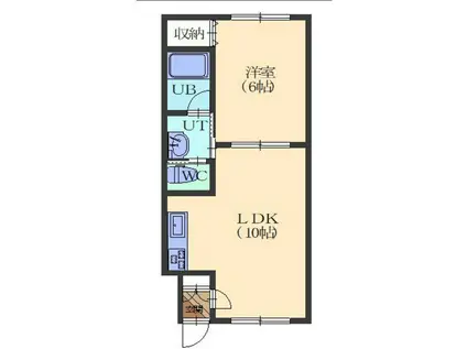 NEXTII(1LDK/3階)の間取り写真