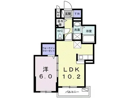 グランドコモンズII(1LDK/3階)の間取り写真