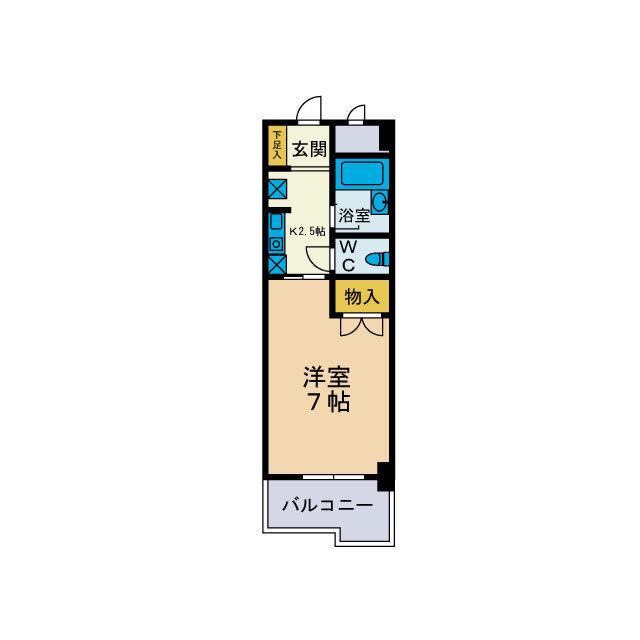 ピナクルコーポ(1K/4階)の間取り写真