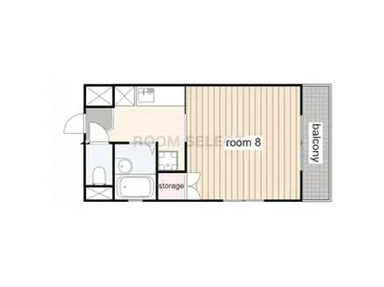 メゾンミレー(1K/3階)の間取り写真