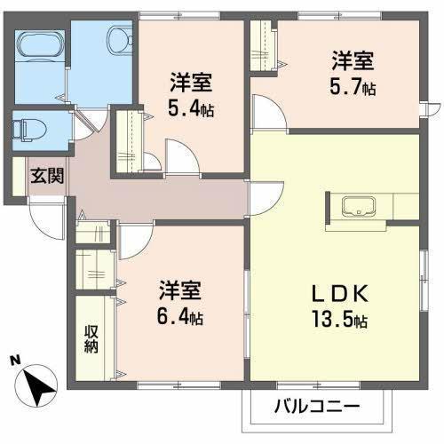 フルライフガーデン(3LDK/2階)の間取り写真