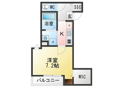 MONTAGNA モンターニャ(1K/3階)の間取り写真