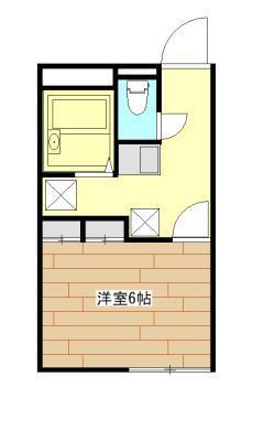 ローズシャンブル(1K/2階)の間取り写真