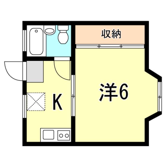サニーハイツ(1K/1階)の間取り写真