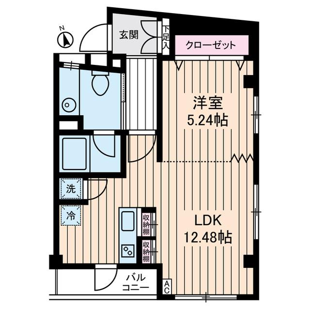 いずみマンション(1LDK/3階)の間取り写真