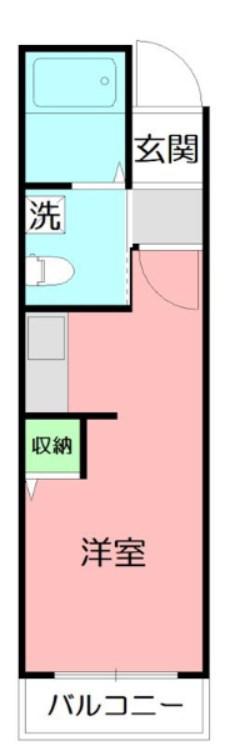 LIVE FLAT(ワンルーム/2階)の間取り写真