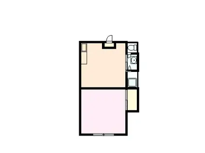 和合ハイツ(1K/1階)の間取り写真