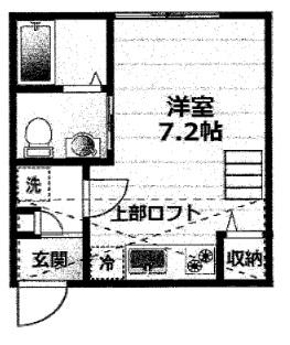 VOK MIYAMA(ワンルーム/2階)の間取り写真