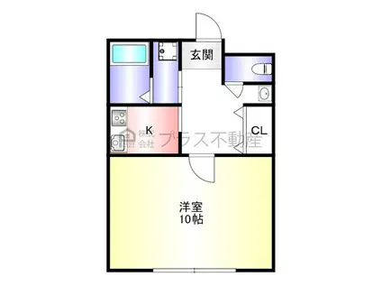 コーポしんNEW(1K/2階)の間取り写真