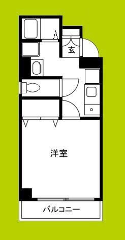 MIYO87天下茶屋(1K/2階)の間取り写真