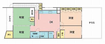 HIMEビル3階(4DK/3階)の間取り写真