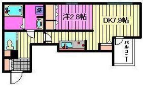 MY STYLE 武蔵浦和(1LDK/2階)の間取り写真