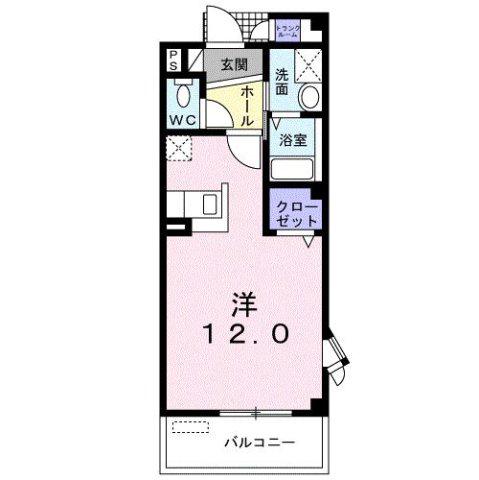 ジュール フェリエ(ワンルーム/3階)の間取り写真