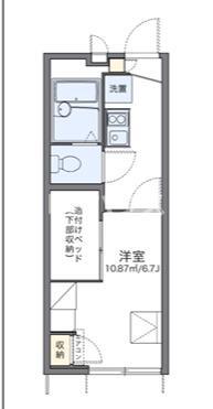 レオパレスさくら(1K/2階)の間取り写真