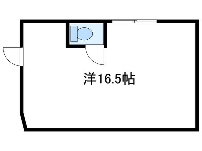 眞和マンション(ワンルーム/1階)の間取り写真