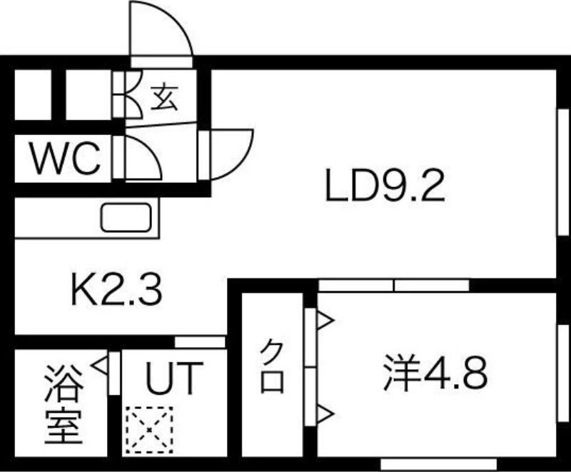GROVE E MARUYAMA(1LDK/3階)の間取り写真