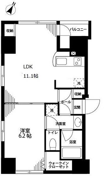 日本橋はないち(1LDK/3階)の間取り写真