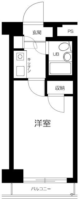 ダイホープラザ幡ヶ谷(1K/5階)の間取り写真