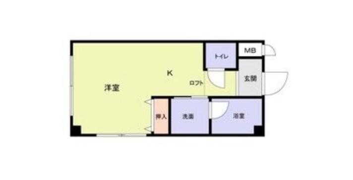 PARKCOURT1(1K/2階)の間取り写真